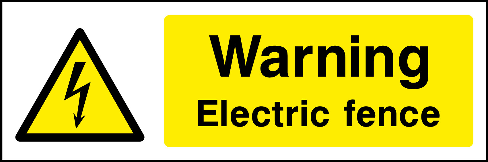 Electric Fence Sign Health And Safety Signs inside proportions 1701 X 567