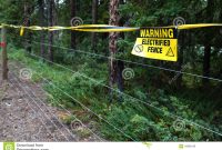 Electric Fence Warning Stock Image Image Of Warning 43980129 in sizing 1300 X 957