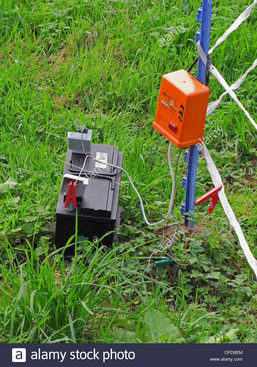 Electric Fence With Electrical Transformer And Battery Power Pack In intended for measurements 975 X 1390