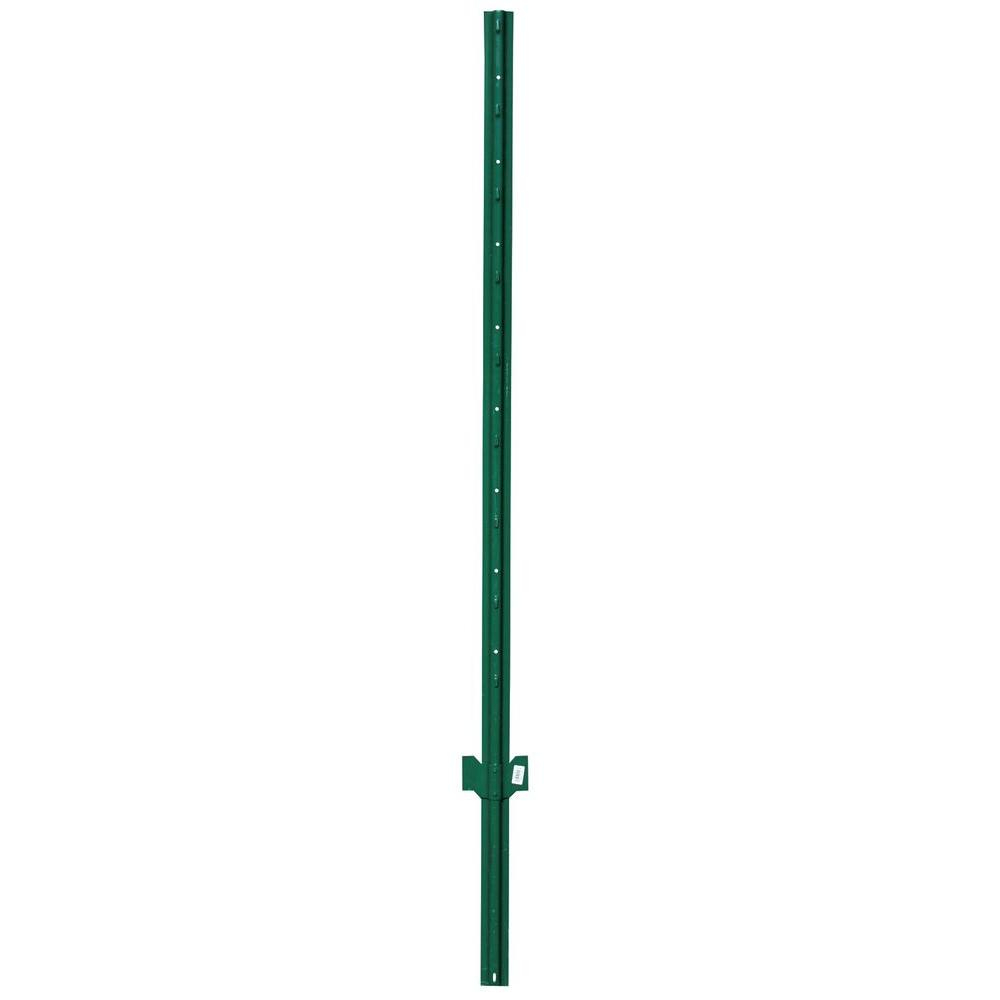 Everbilt 1 In X 3 In X 7 Ft Green Steel U Fence Post 901157eb pertaining to size 1000 X 1000