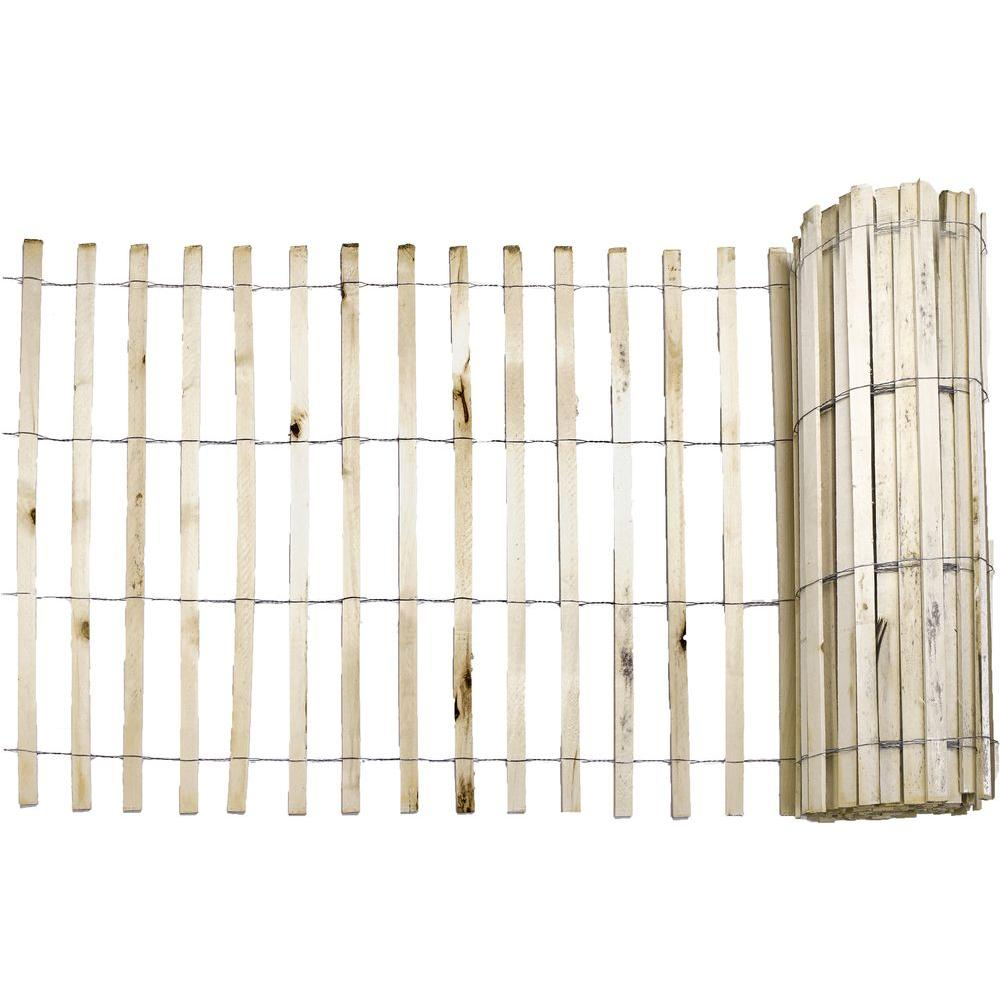 Everbilt 14 In X 4 Ft X 50 Ft Natural Wood Snow Fence 14910 9 48 intended for proportions 1000 X 1000