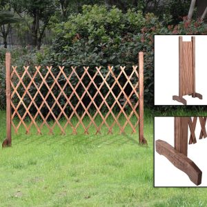 Expanding Portable Wooden Fence Screen Gate Kid Safety Dog Pet Patio inside measurements 1200 X 1200