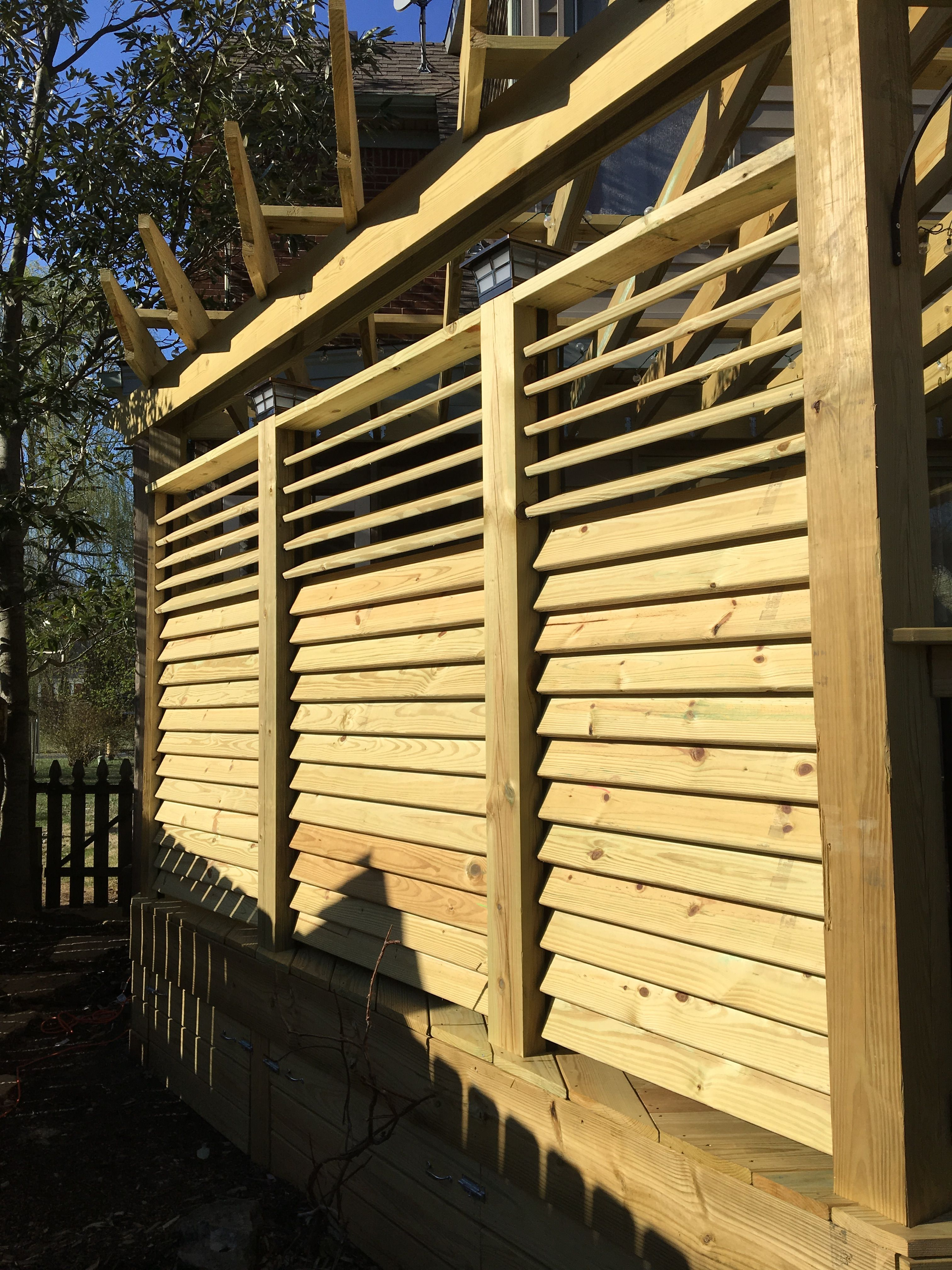 Exterior View Of A Louvered Fence Project The Hardware System with dimensions 3024 X 4032