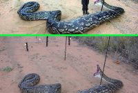 Fake Man Was Added To An Enlarged Image Of An African Rock Python with regard to dimensions 930 X 1211