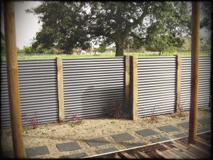 Fence Design Diy Corrugated Steel Screen Metal Rug Designs Lawn intended for measurements 1152 X 864