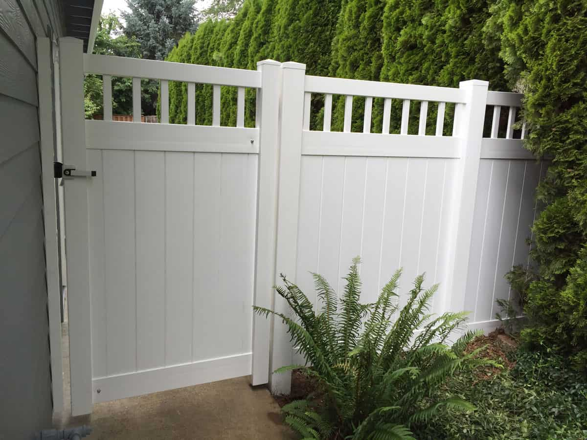 Fence Vinyl Fence Double Gate Vinyl Fence Panels Wholesale for size 1200 X 900