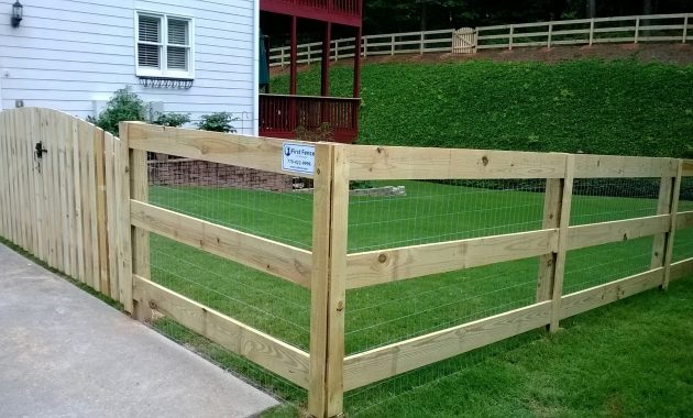 3 Rail Split Rail Fence With Wire Mesh • Fence Ideas Site