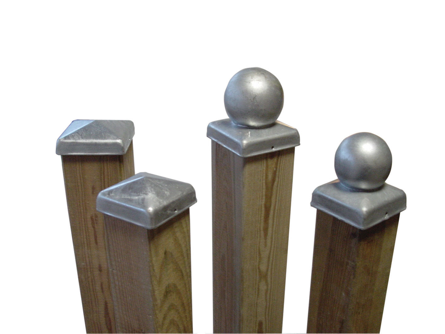 Galvanised Fence Post Cap in dimensions 1417 X 1063