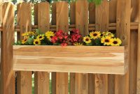 Garden And Patio Floating Wooden Flower Box Design On Wooden Fence in measurements 1600 X 1600