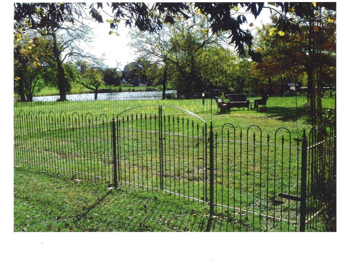 Garden Entry Center Divide Wrought Iron Gate 4 Tall X 7 W inside measurements 1304 X 1007