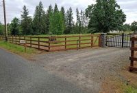 Gate Ideas Driveway Fence Wooden Gates Fence Entrance Lakeside with sizing 1899 X 1435