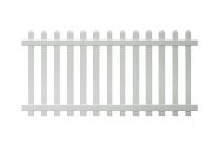 Glendale 4 Ft H X 8 Ft W White Vinyl Spaced Picket Unassembled inside measurements 1000 X 1000