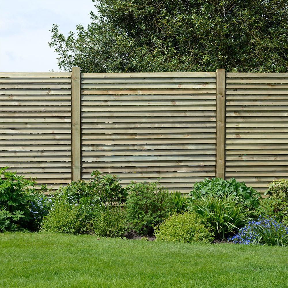 Grange Louvre Wooden Fence Panels 6ft Internet Gardener with regard to dimensions 1000 X 1000