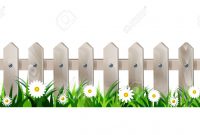 Green Grass And White Wooden Fence Seamless Isolated Clip Art within measurements 1300 X 701