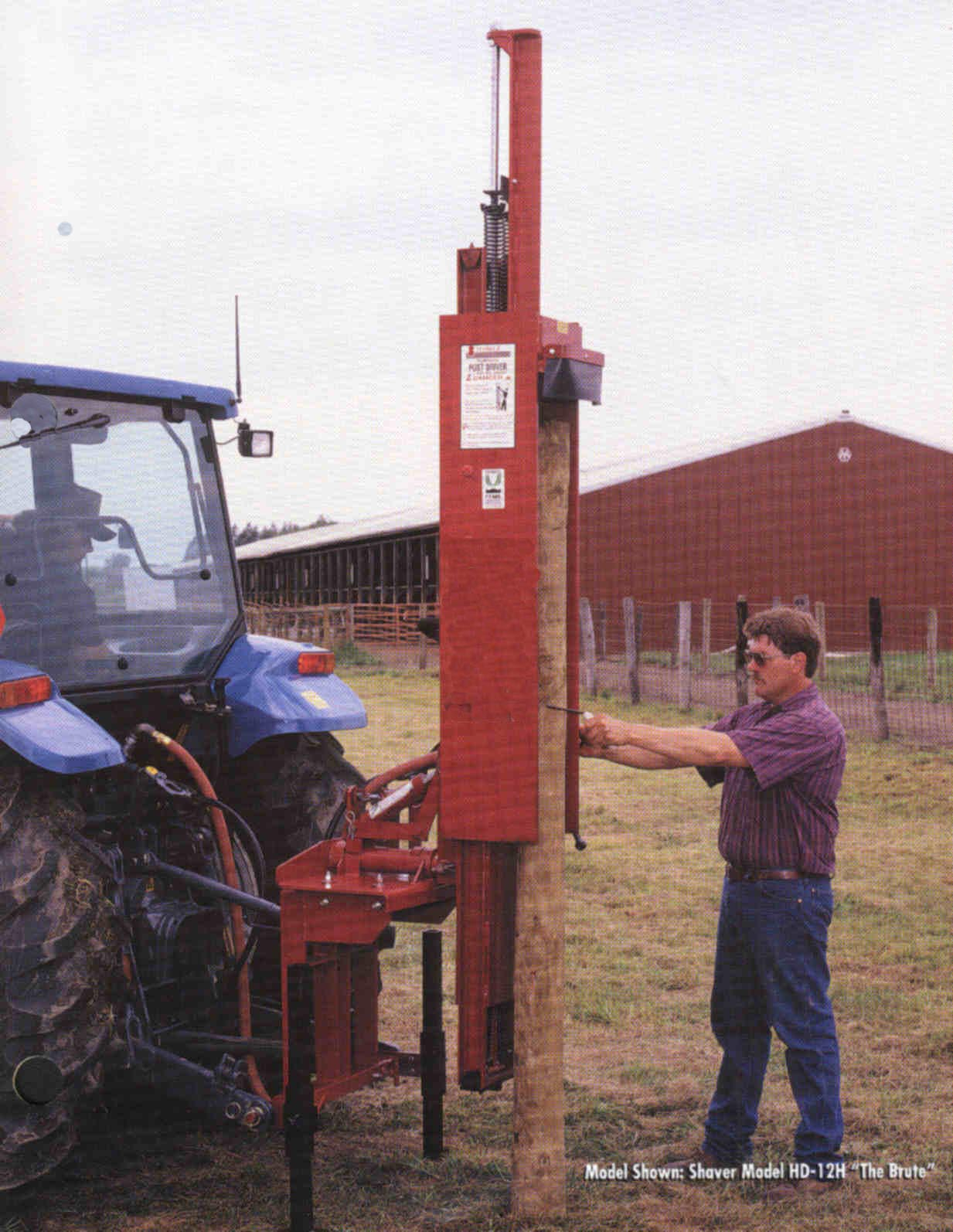 Hd 8 Hd 10 And Hd 12 Tractor And Skid Steer Mounted Fence Post Drivers with measurements 1233 X 1594