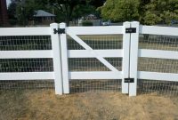 Home 14 4 High 3 Rail Vinyl Gate Wwhite Coated Welded Clipgoo regarding dimensions 2592 X 1936