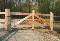 Hoover Fence Wood Split Rail Gates Western Red Cedar W Steel throughout sizing 1024 X 768