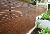 Horizontal Wood Slat Fence intended for size 1195 X 890