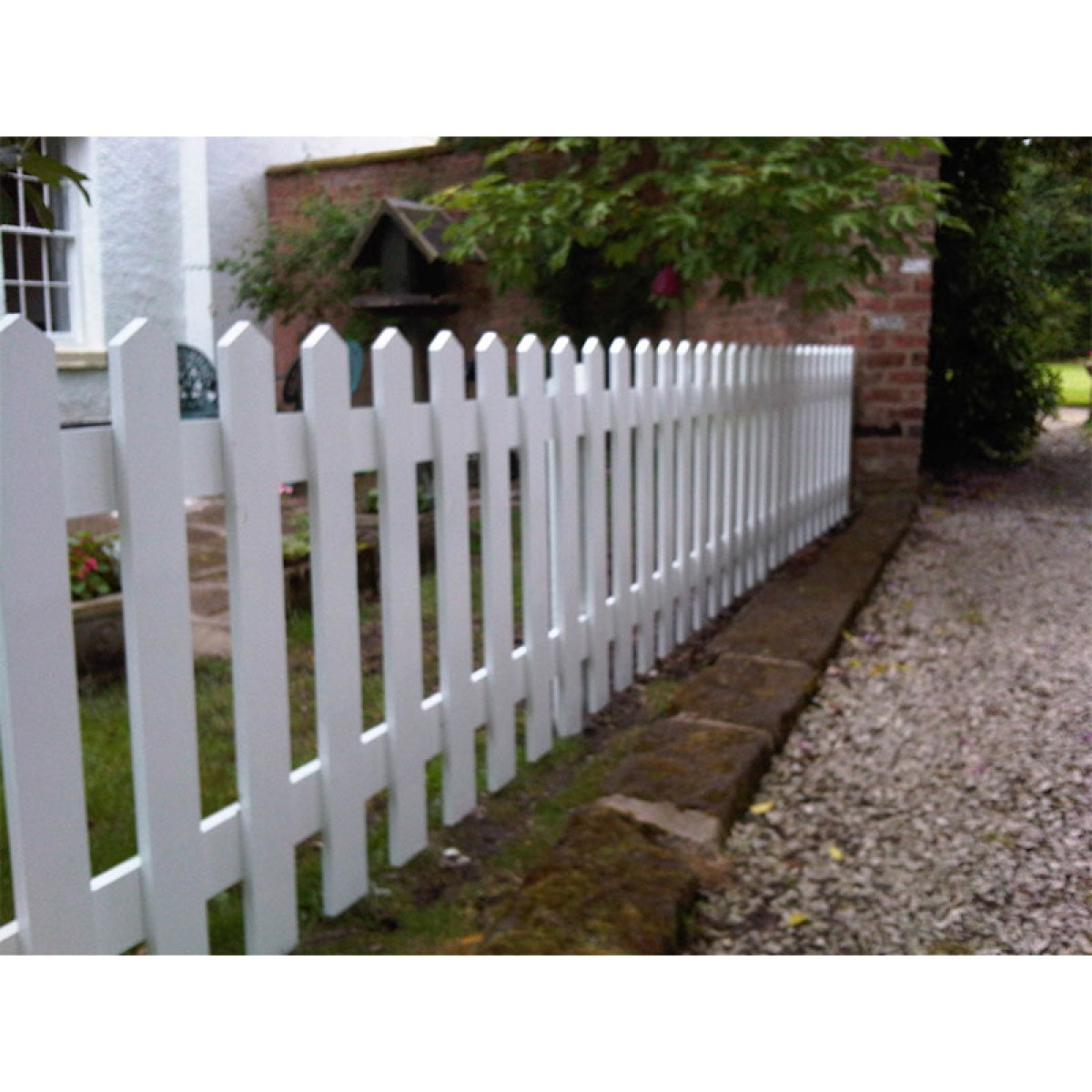 Image Of White Picket Fence Panels with regard to proportions 1200 X 1200