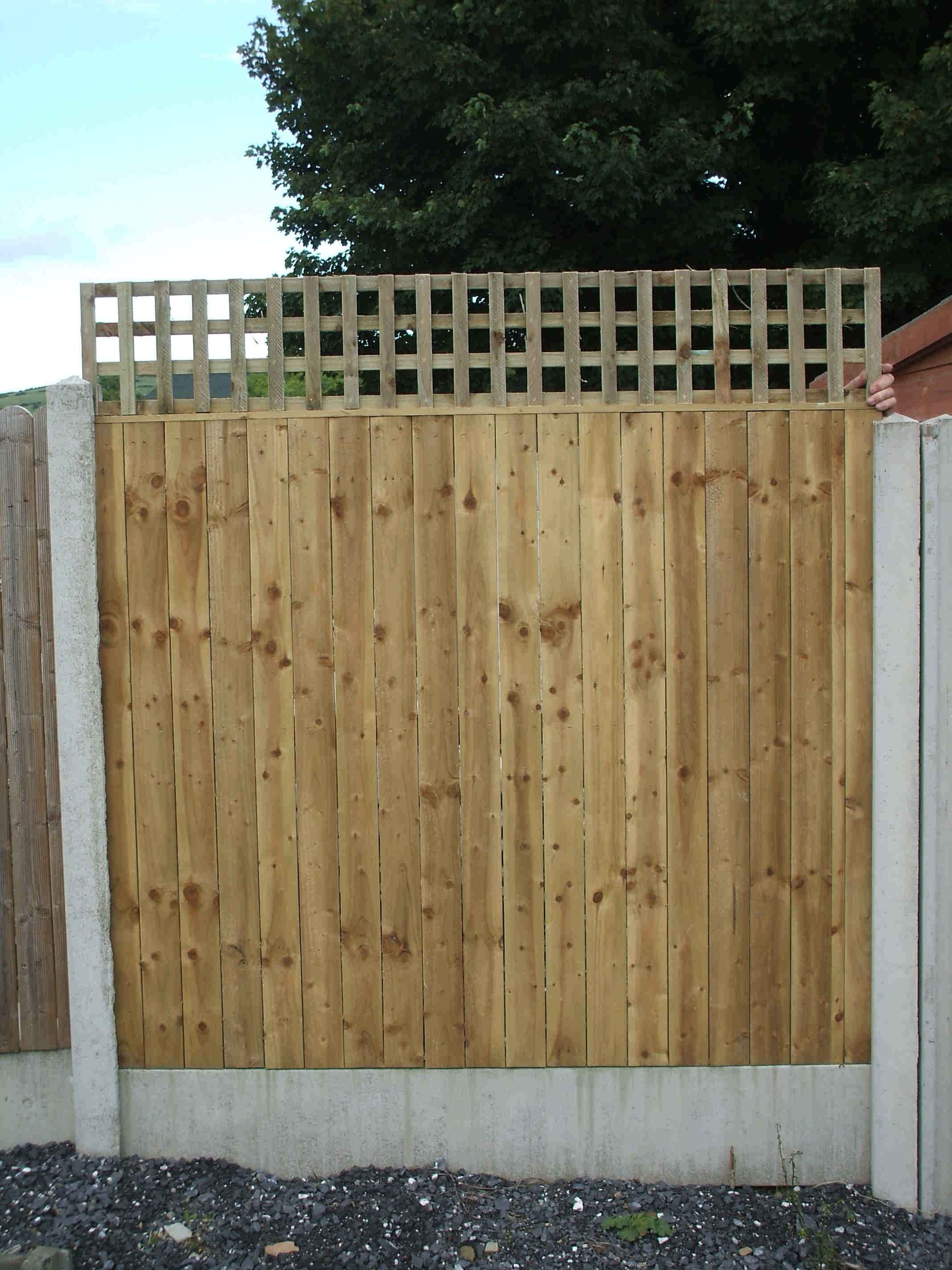 Image Of Wooden Fence Panels Homebase for proportions 2136 X 2848