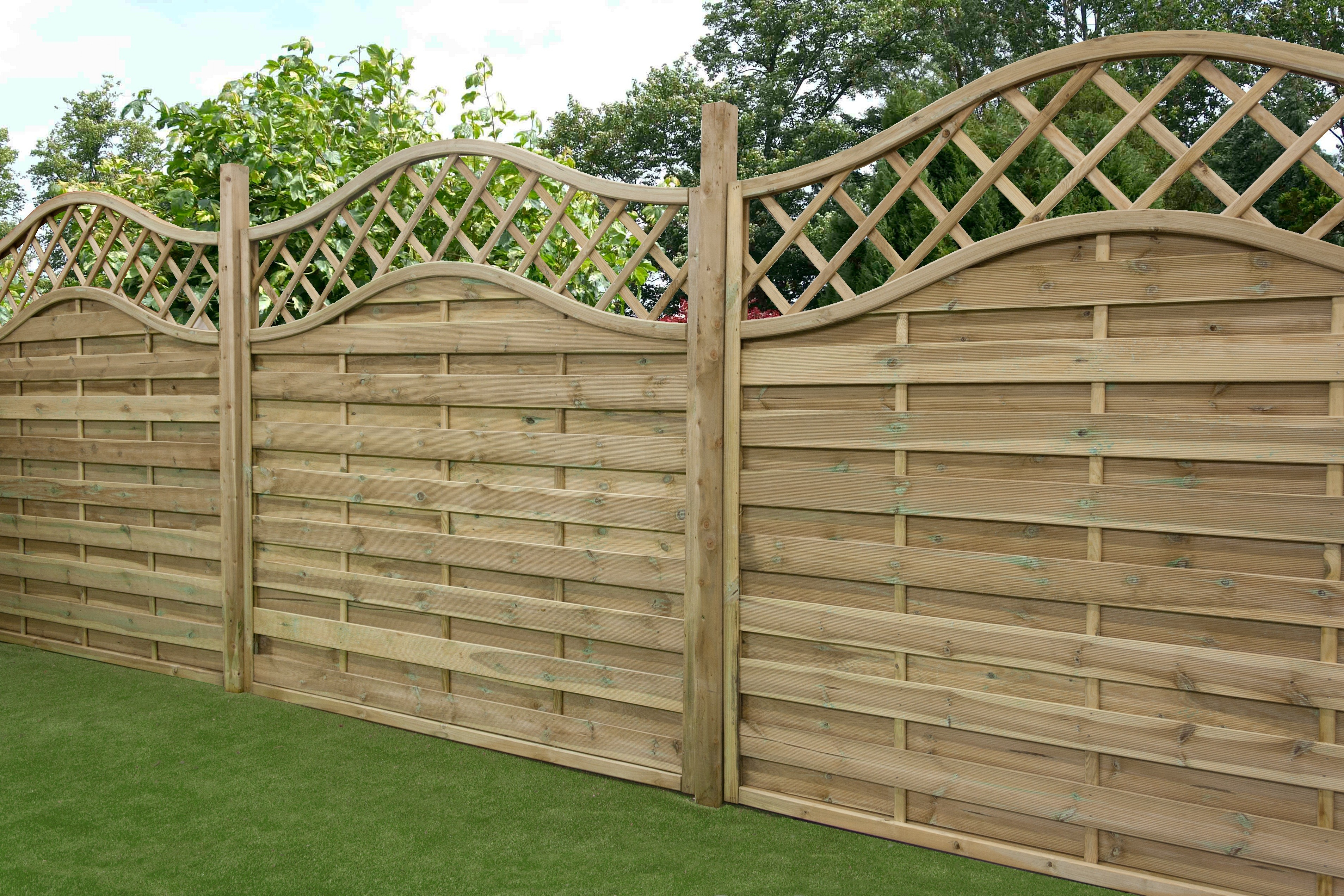 Image Of Wooden Fence Panels Homebase for sizing 3814 X 2543