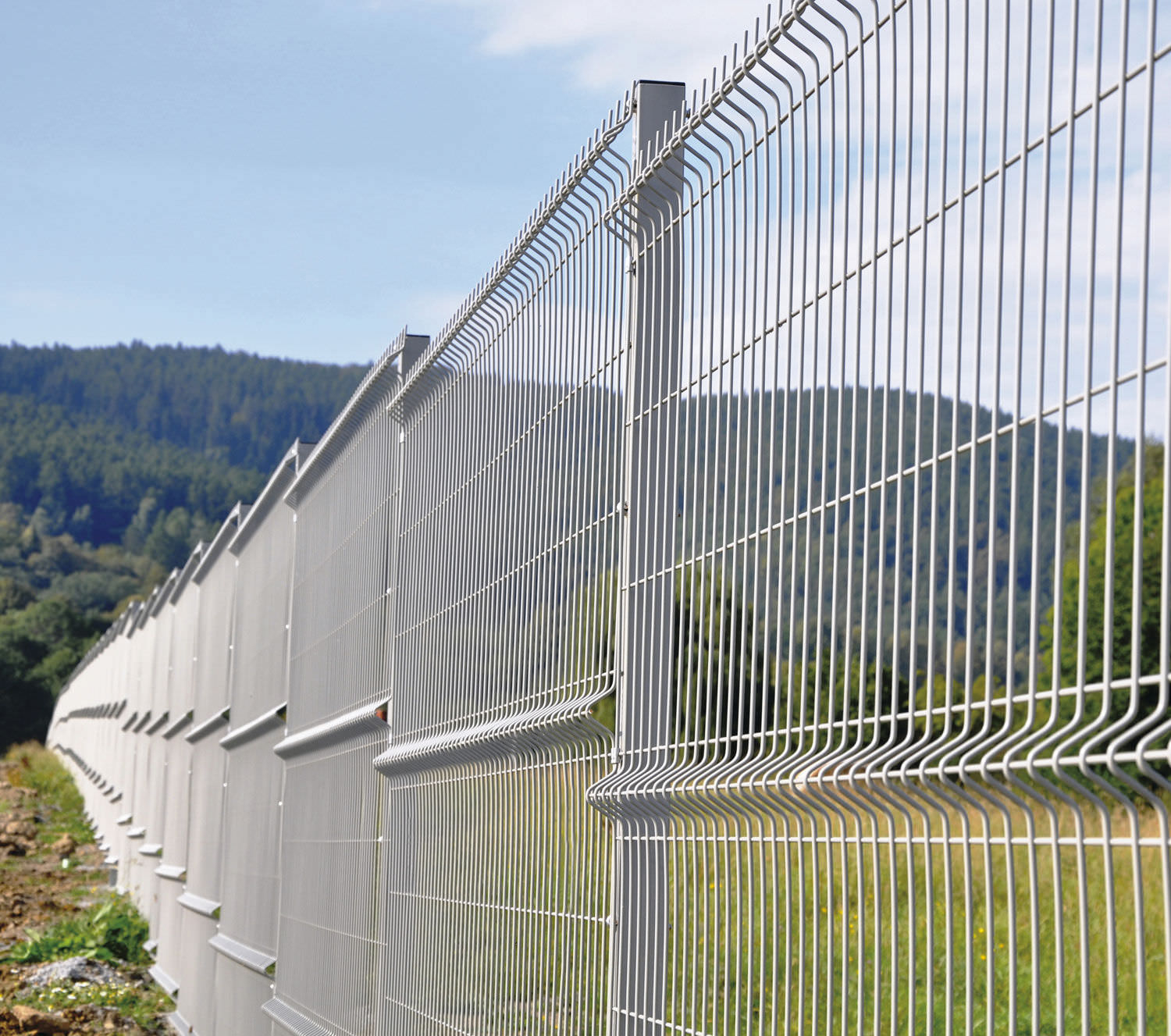 Industrial Fence Welded Mesh Galvanized Steel Security for sizing 1500 X 1327