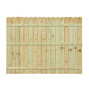 Installed Pressure Treated Pine Dog Ear Picket Fence Hsinstifpdepf throughout measurements 1000 X 1000