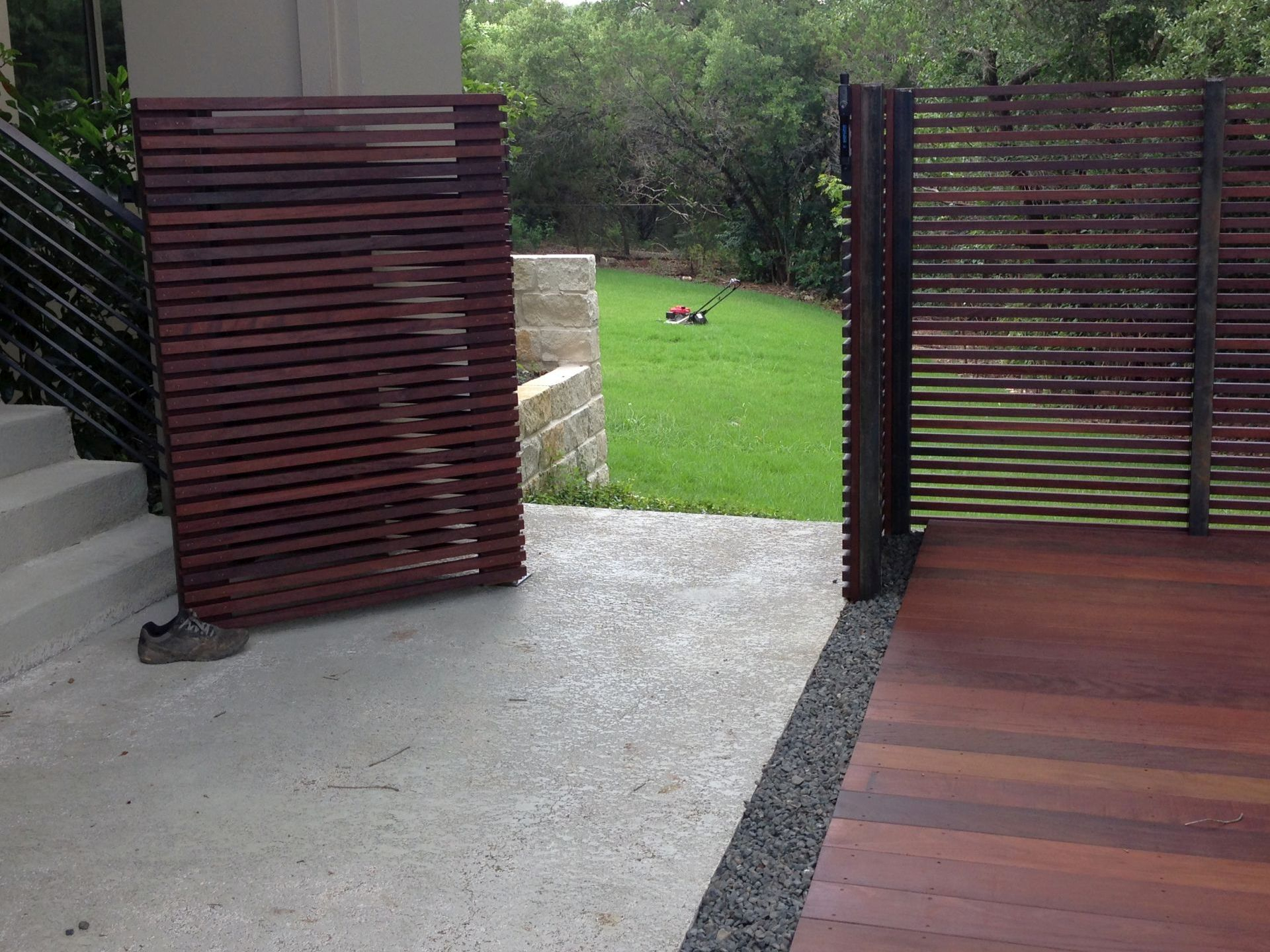 Ipe Wood Deck And Custom Screen Fence pertaining to measurements 1920 X 1440