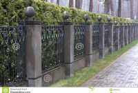 Iron Fence With Stone Pillars Stock Photo Image Of Architecture regarding dimensions 1300 X 942
