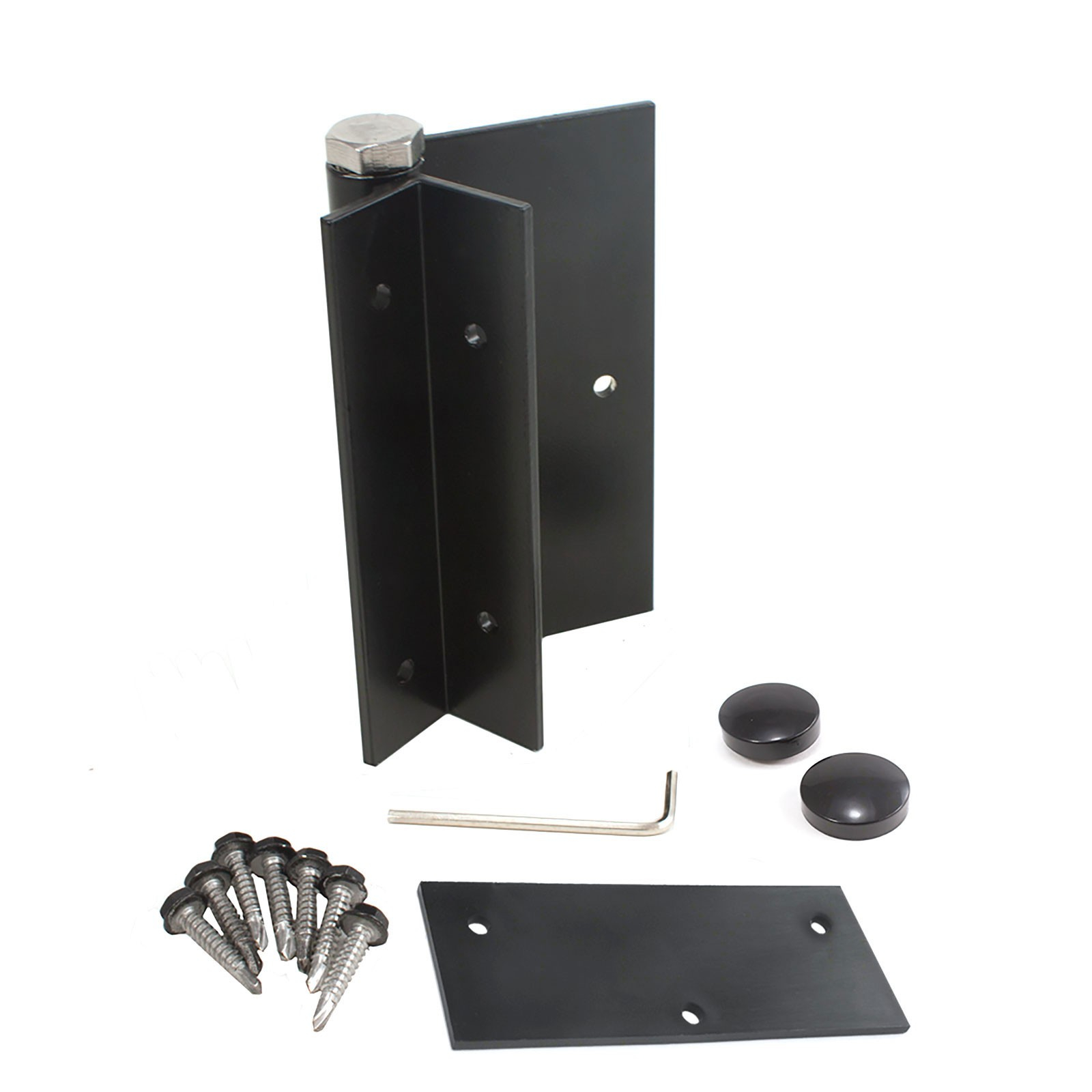 Jerith Aluminum Fence Residential Gate Hinge Single Black pertaining to proportions 1600 X 1600