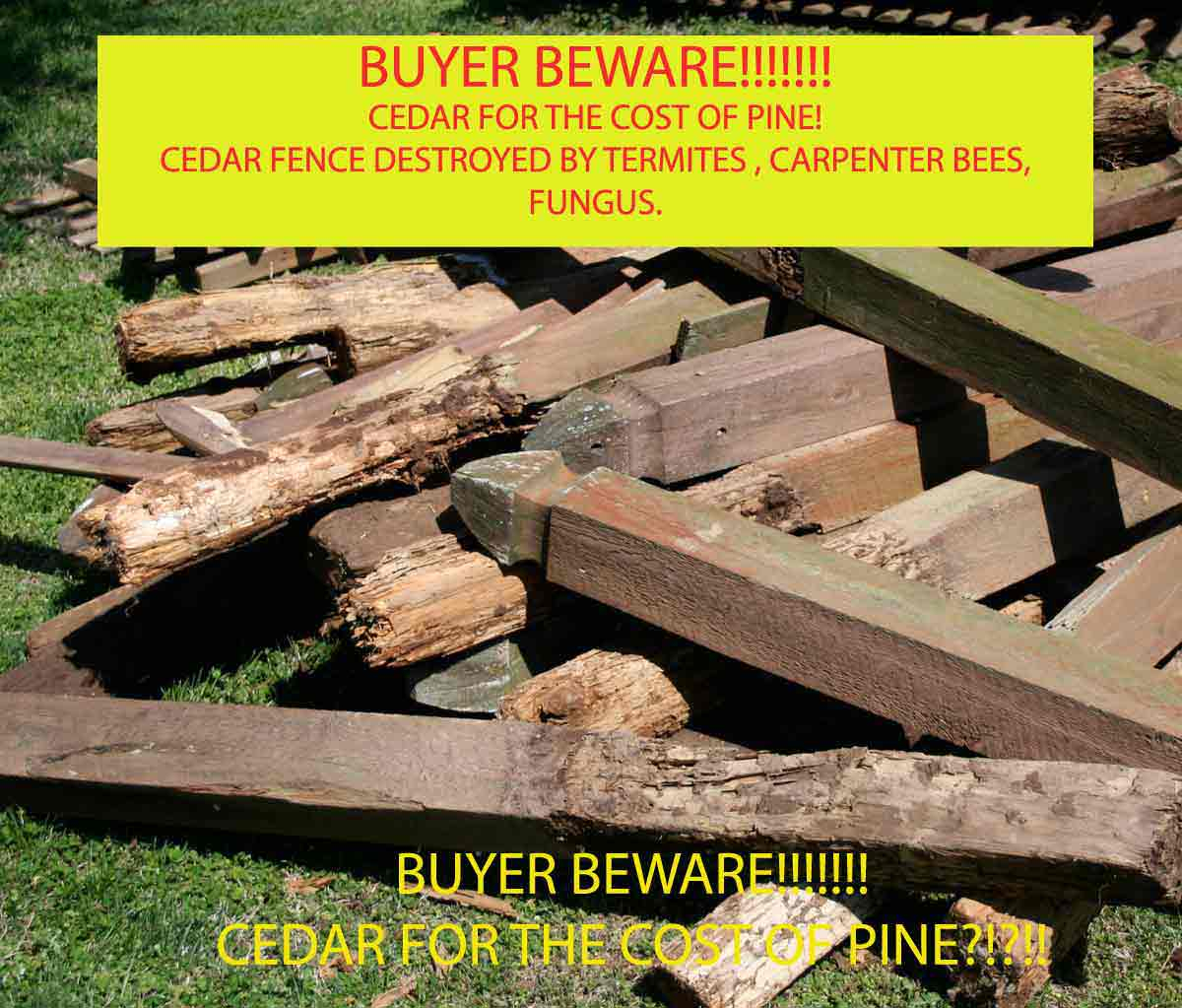 Knock Off Cedar Fence Out Treated Pine In Bryant Fence Company in sizing 1200 X 1023