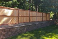 Lacey Retaining Wall And Privacy Fence Ajb Landscaping Fence for measurements 2000 X 1125