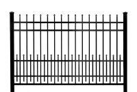 Mainstreet Aluminum Fence 34 In X 15 Ft X 6 Ft Black Aluminum inside measurements 1000 X 1000