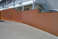 Metal Fence Panels Fence With Corrugated Steel Panels Rust Plans with dimensions 1725 X 1152