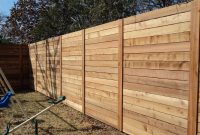 Modern Horizontal Fence With Stacked Boards Outside Exterior for dimensions 2000 X 1500