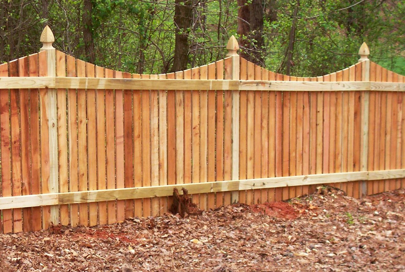 Mossy Oak Fence Wood Picket Fence pertaining to sizing 1323 X 889