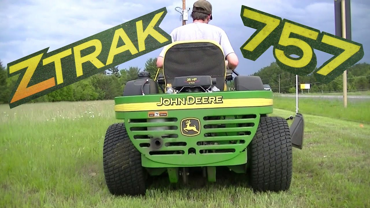 Mowing The Fence Line With 757 John Deere Z Trak Zero Turn Mower intended for proportions 1280 X 720