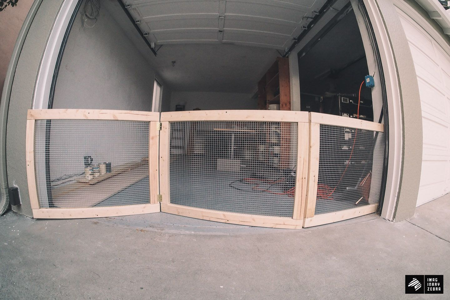 My Man Cave Part 1diy Dog Fence For Garage Doors Imaginary Zebra for sizing 1440 X 960