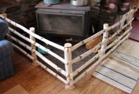 Natural Earth Farm A New Birch Fence Around The Wood Stove inside sizing 1200 X 800