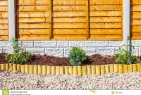 New Landscaped Wood Chip Garden Border Stock Photo Image Of in proportions 1300 X 957