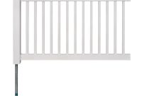 No Dig Permanent 4 Ft X 6 Ft Nantucket Vinyl Picket Fence Panel for size 1000 X 1000