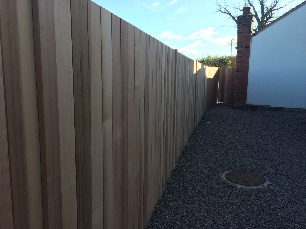 Old Fence Given A Cover Over Using Red Cedar Tongue And Groove pertaining to sizing 1200 X 900