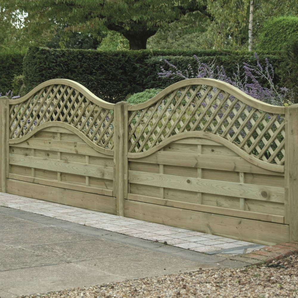 Omega Lattice Trellis Fence Panel Pressure Treated Free Delivery pertaining to sizing 1000 X 1000