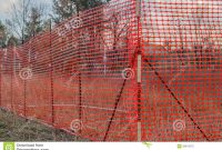 Orange Plastic Construction Mesh Safety Fence Stock Image Image Of throughout measurements 1300 X 957