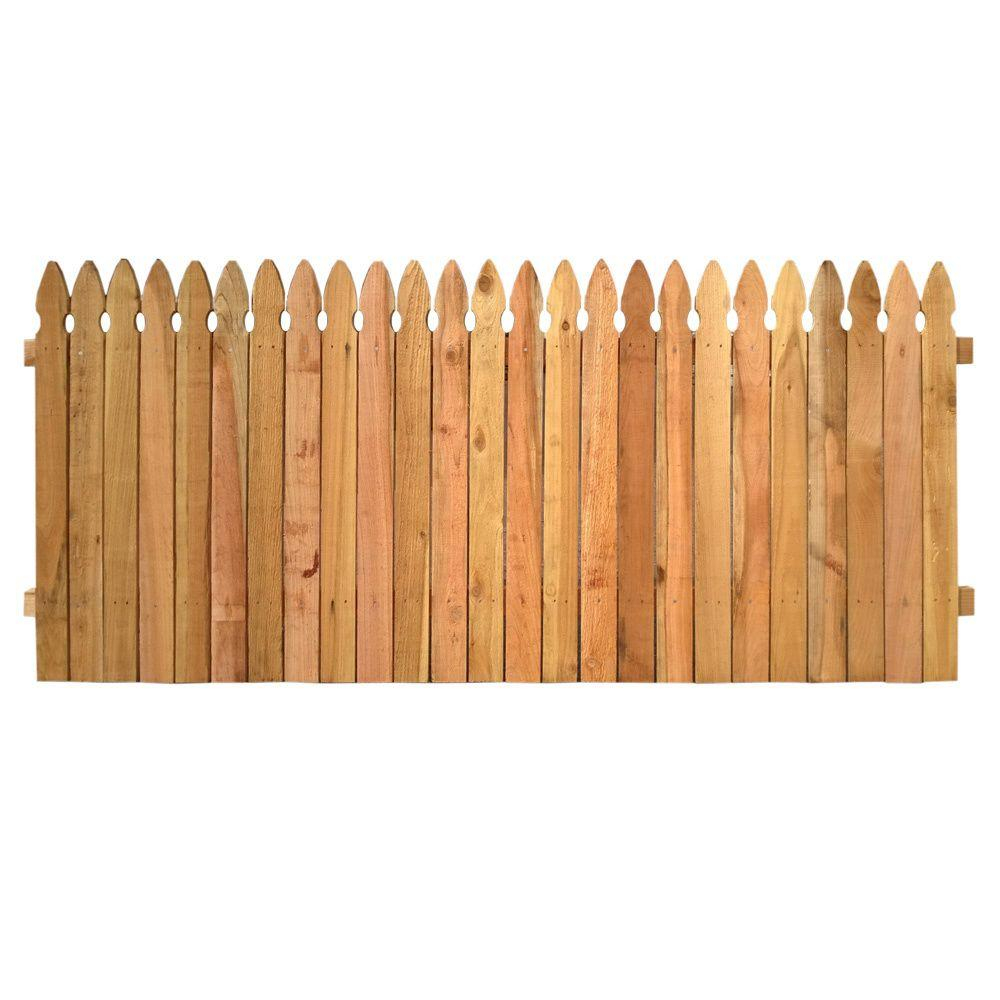 Outdoor Essentials 3 12 Ft X 8 Ft Western Red Cedar Privacy pertaining to dimensions 1000 X 1000