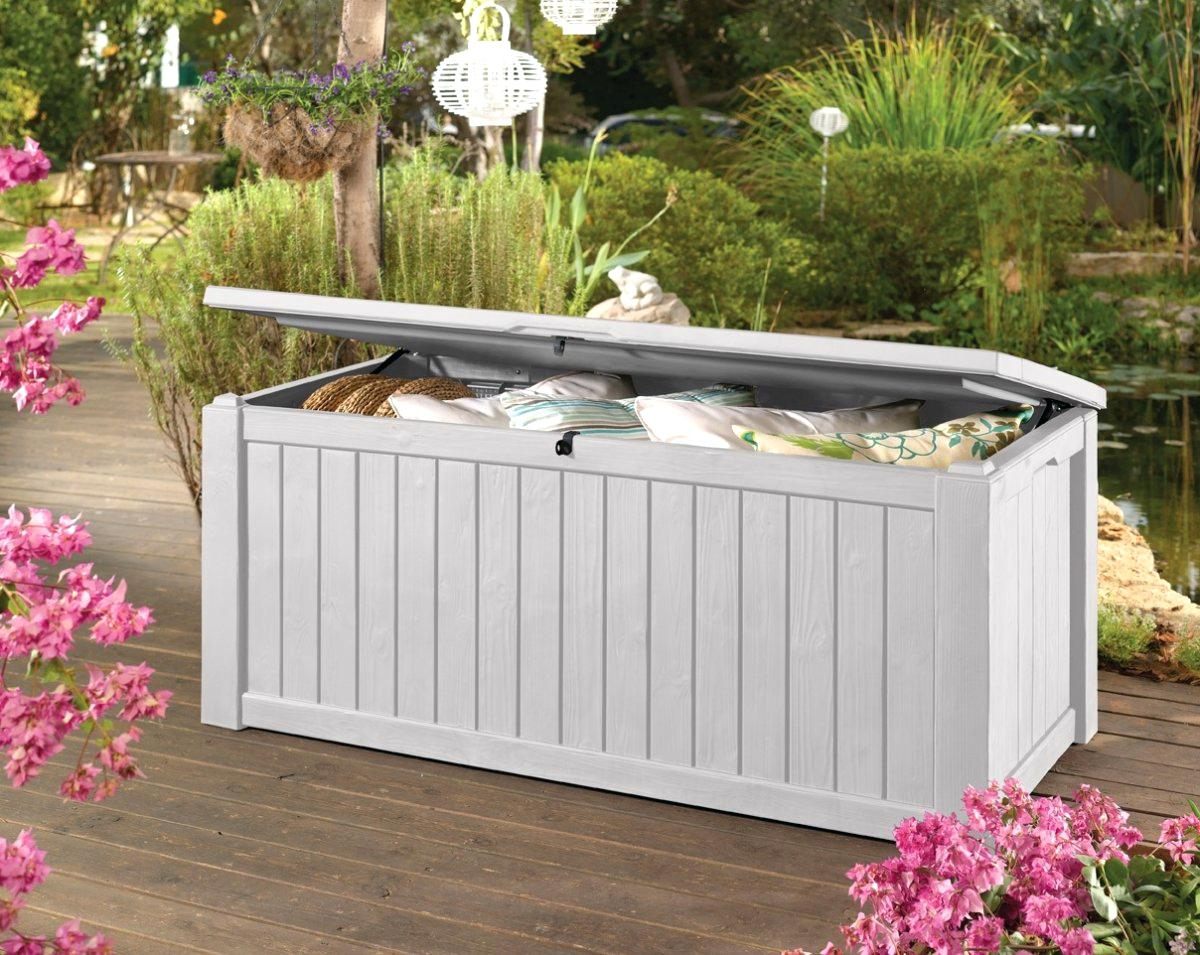 Outdoor Keter Jumbo Deck Box Keter Rockwood Deck Box 150 Gallon with sizing 1200 X 955
