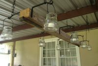 Outdoor Light Fixture We Made Using An Old Fence Post Plant Holders regarding sizing 2592 X 1936