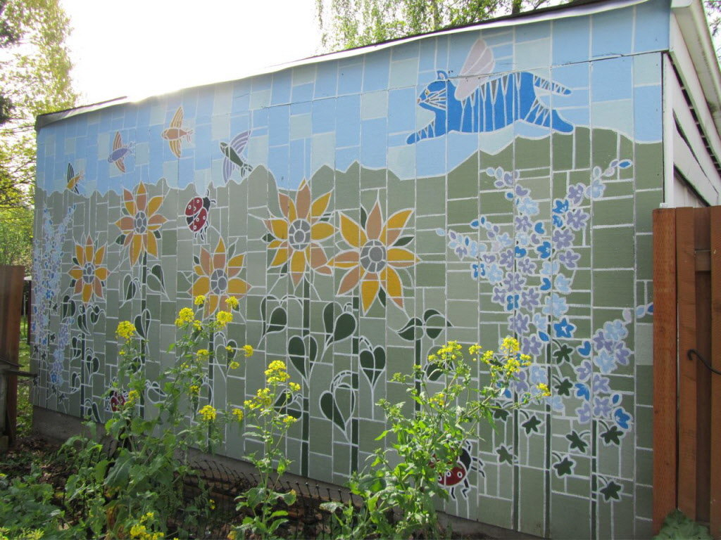 Outdoor Murals Dress Up Sheds Garages And Blank Walls Plus Seven with regard to size 1024 X 768