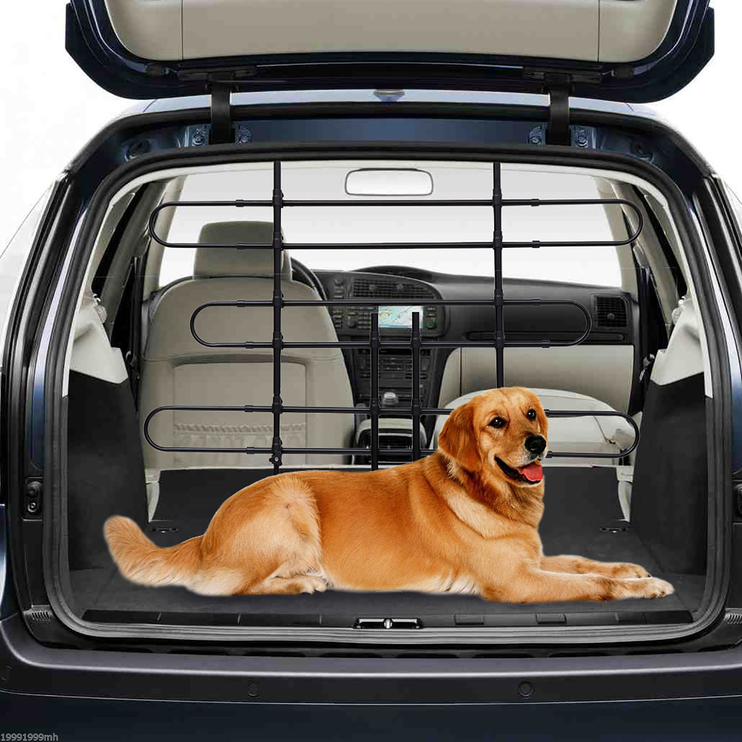 Pawhut Deluxe Vehicle Auto Car Pet Dog Barrier Fence Cage Safety throughout size 1500 X 1500