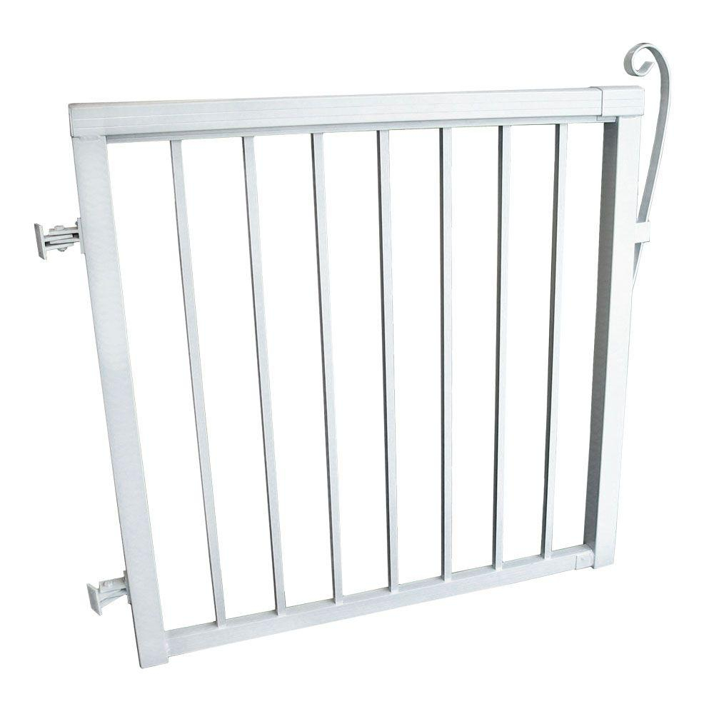 Peak Aluminum Railing 3 56 Ft X 3 13 Ft Single Walk Through within dimensions 1000 X 1000